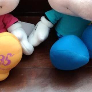ミッキーミニーぬいぐるみ（ディズニーリゾート35周年記念）の画像