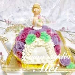 あんフラワードールケーキレッスン♡