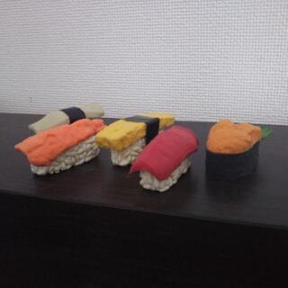 【未使用】お寿司 消しゴム 5セットの画像