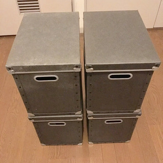 【全4個】無印良品 硬質パルプボックス フタ式 
