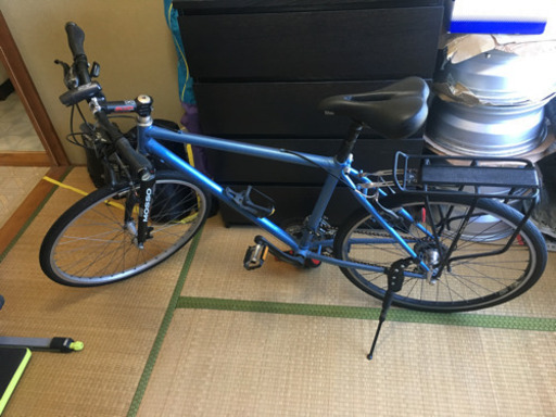 古いマウンテンバイクに色々つけたカスタム自転車