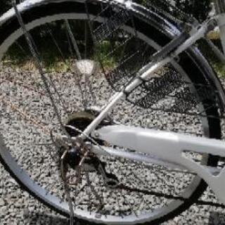 自転車　27インチ　6段変速　ノーパンクタイヤの画像
