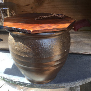 久松 の   瓶 カメ 蓋つき 未使用