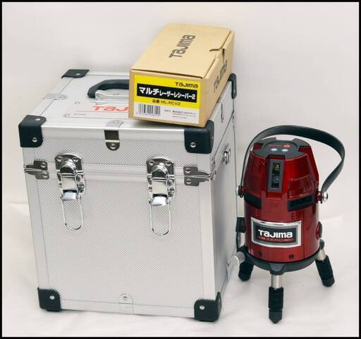 中古美品 タジマ レーザー墨出し器 ZERO-KJC +ML-RCV2 マルチレシーバー2 墨出機+受光器セット
