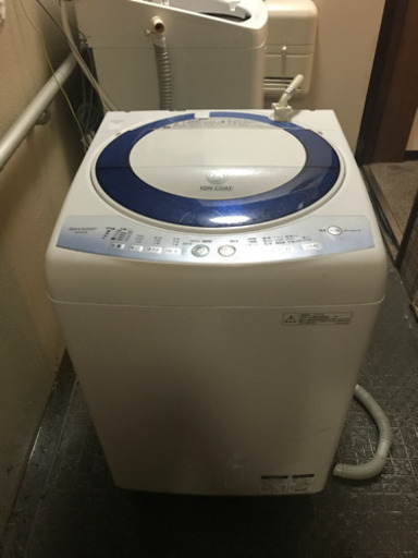 SHARPのAg イオンコート洗濯機です