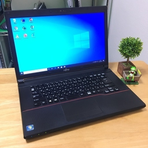 富士通 ノートパソコン Intel製SSD180GB メモリ4GB office2019 Windows10