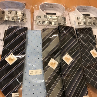 ワイシャツ 3枚 ネクタイ 5本 セットの画像