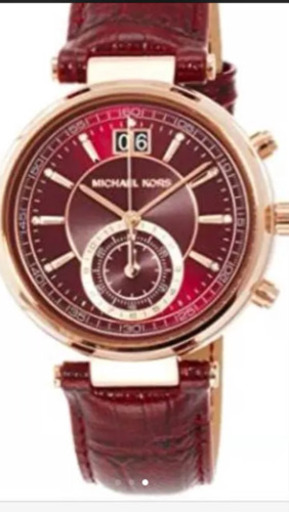 マイケルコース    美品ワインレッド  電池交換済み【H３０年】