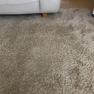 ふわふわ茶色のじゅうたん カーペット