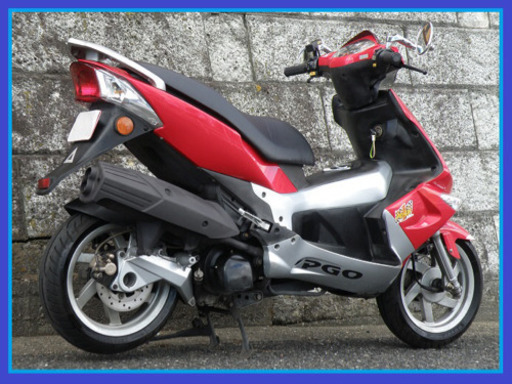 【ご成約有難う御座いました】☆MAX90km!空冷4ストFI綺麗絶好調 PGO アローロ125 前後ディスクブレ-キ＆前後タイヤもたっぷりで早いメットインスクーターです！