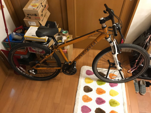 決まりました ルイガノのマウンテンバイク フロントサス付き です