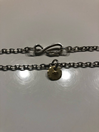 ゴローズ シンプル 細角金メタルネックレス