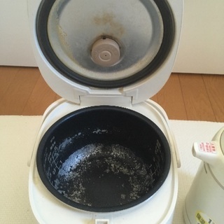 炊飯器・電気ポット2点セット一人暮らし用の画像
