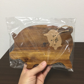 【新品・未使用】インスタ映え★ブタさんのまな板 お皿 おつまみ皿 Youtubeの画像