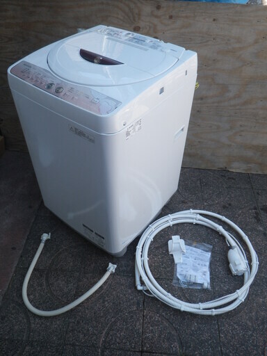 ■配達可■シャープ 全自動洗濯機 6Kg ピンク ES-GE60L-P 2012年