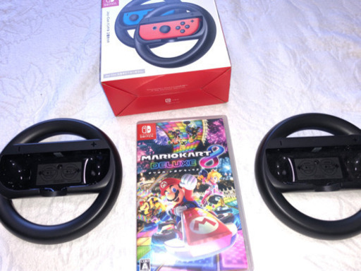 マリオカート8デラックス　ハンドル2個セット付　美品