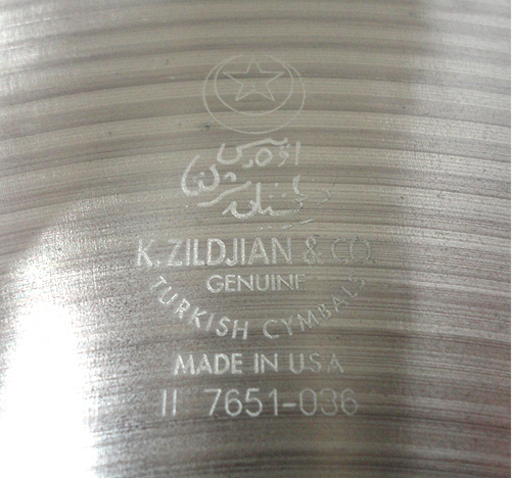 札幌【Zildjian/ジルジャン チャイナシンバル K Zildjian 19インチ】49cm CHINA 漢家鬼 ランダムハンマリング 白石店