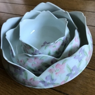 値下げ！花柄の鉢セット