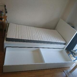 ★【無料】シングルベッドフレーム マットレス ベッド下収納セット★