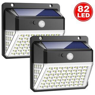 センサーライト 屋外 ソーラーライト 82LED 