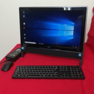 名古屋近郊無料持参★【美品！NEC製！】快速！インテルi5のハイスペックな一体型デスクトップPCフルセットをお安く提供♪ ～初心者にもオススメ！実物を見てから判断ＯＫ！セッティングもします！　★インターネットもExcel ・Wordもバッチリ使えます！Wi-Fi(無線)も繋がります！ １週間保証します！