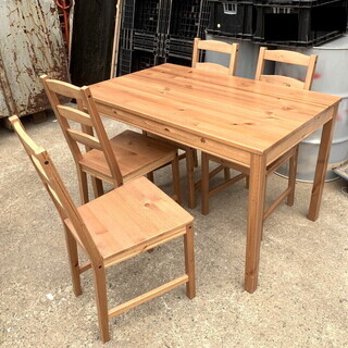 【ハル】IKEA ヨックモック　テーブル IKEA - IKEA ヨックモック ダイニングテーブルセットの通販 by pii