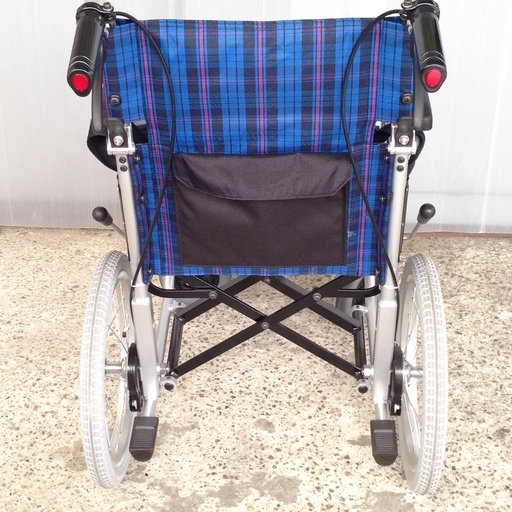 【美品】カワムラサイクル 車椅子 KAJ302SB　介助式車椅子　背折れ機能あり　介助ブレーキ付