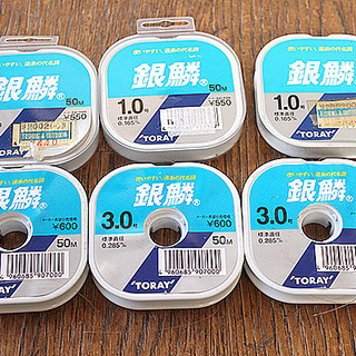 未使用テグス　１，０号　６巻