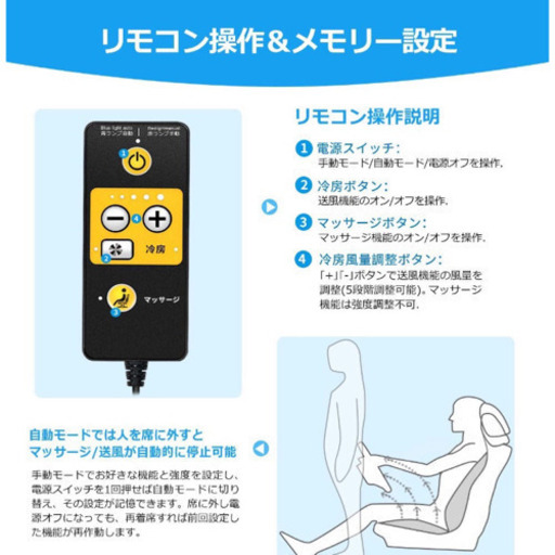 ☆新品未使用☆シートカバー 送風機能付き