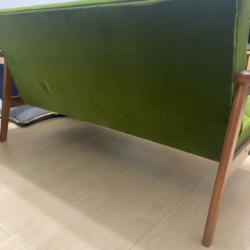 カリモク60 ソファ グリーン
