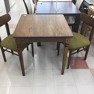 取りに来て頂ける方限定！ダークブラウンのダイニング3点セットのご