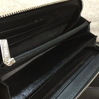 CHANEL シャネル チョコバー 黒エナメル ラウンドファスナー長財布 ノベルティ 長期保管&未使用品の画像