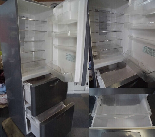 HITACHI/日立 3ドア 冷蔵庫 R-S36SV(SA) 2003年製 355L 中古品 動作OK 大きめです(^^♪ JM3932)【取りに来られる方限定】