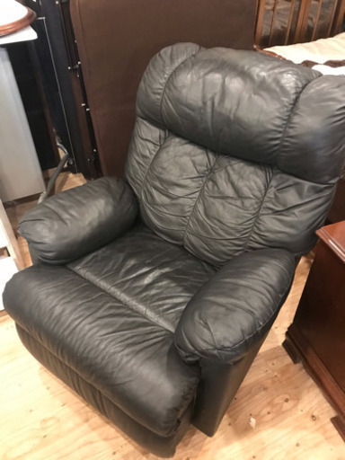 1Pリクライニング付き レイジーボーイチェア 本革 交渉あり！