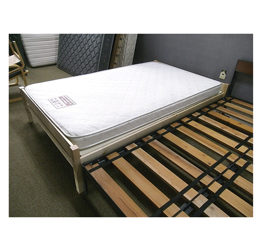 札幌 安い!【シンプルなナチュラルカラーのセミダブルベッド】パイン材 組立て＆分解かんたん すのこ式 セミW ベット 本郷通店