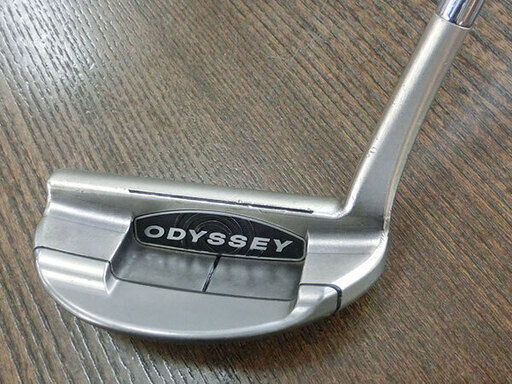 レフティ用レア品！オデッセイの高級パター人気の「ブラックｉ」＃９　３３インチ