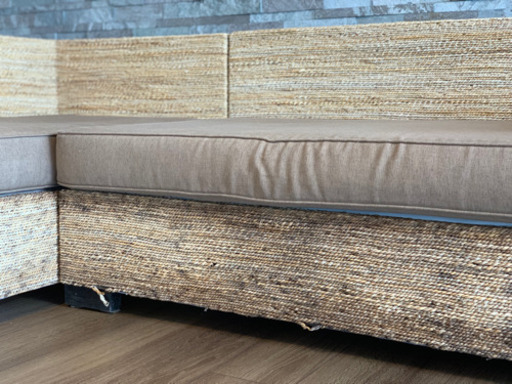 【再値下】【定価25万円】KAJA★L字型カウチソファー★カジャアジアンリゾート
