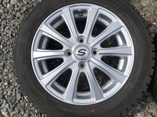 ★軽自動車用 スタッドレスタイヤ 155/65R14★2016年製アルミホイール付き★