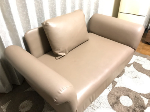 2人掛け レザー ソファ モカブラウン系