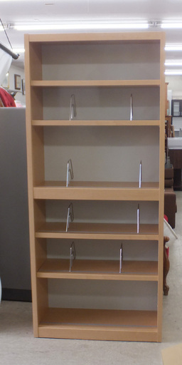 PayPay対応 本棚 6段 仕切り付き ベージュ 大容量 ブックラック 高さ調節 札幌市西区西野