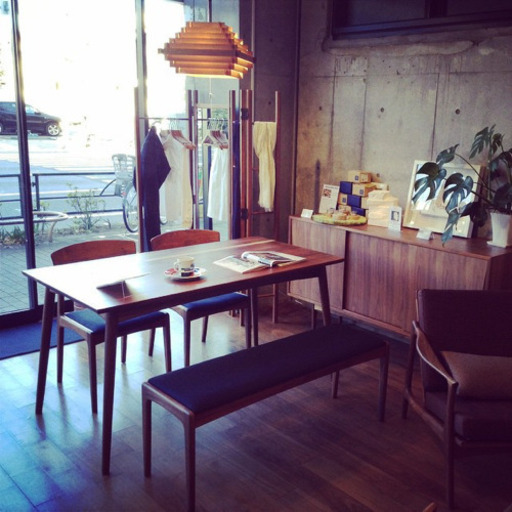 交渉中☆無垢材ウォルナット  ダイニングテーブルセット