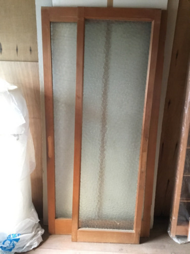 古いガラスの建具　1枚