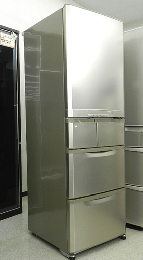 MITSUBISHI 5ドア冷蔵庫 420L 自動製氷機能 2010年製 ミツビシ 三菱 MR-B42R   ☆PayPay(ペイペイ)支払い対応！ ☆札幌市 北区 屯田