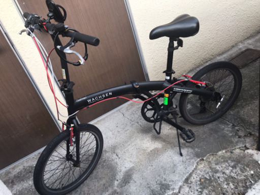 【受付終了】折りたたみ自転車 赤×黒 20インチ 6段変速【6/23まで】下北・三茶