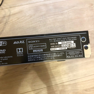 ソニー ブルーレイディスク DVDレコーダー の画像