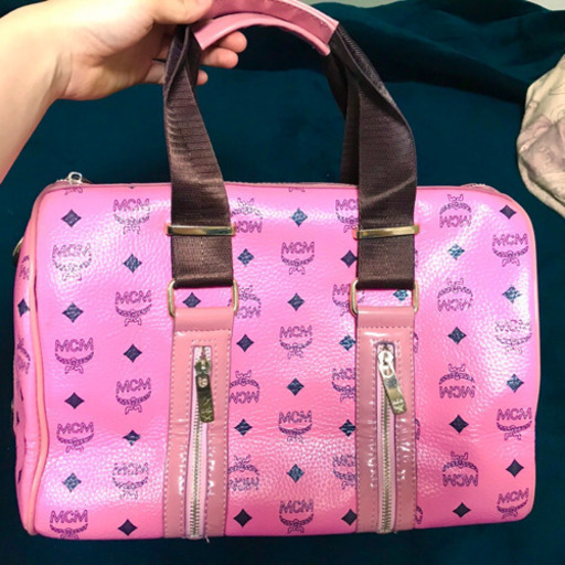 レアカラー ピンク MCM ボストンバッグ
