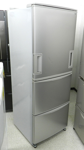 SHARP 3ドア冷蔵庫 345L 2008年製 SJ-WA35P 両開き シャープ ☆PayPay(ペイペイ)支払い対応！ ☆札幌市 北区 屯田