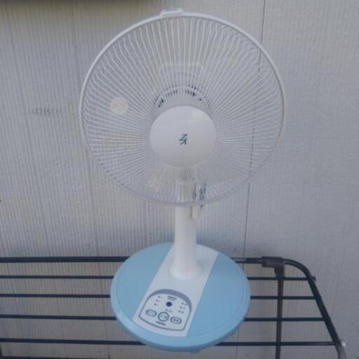 美品 山善 リモコン付き 扇風機