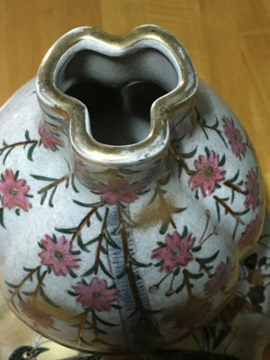 薩摩焼ひょうたん花瓶