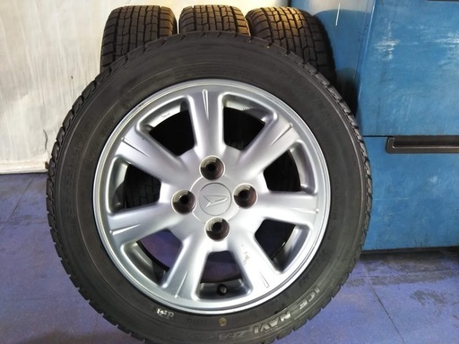 冬14インチ  ダイハツ純正 タント ムーブ ミラ ジーノ イース ムーヴ ウェイク 155/65R14【富山市/手渡しもOK】 中古/4本